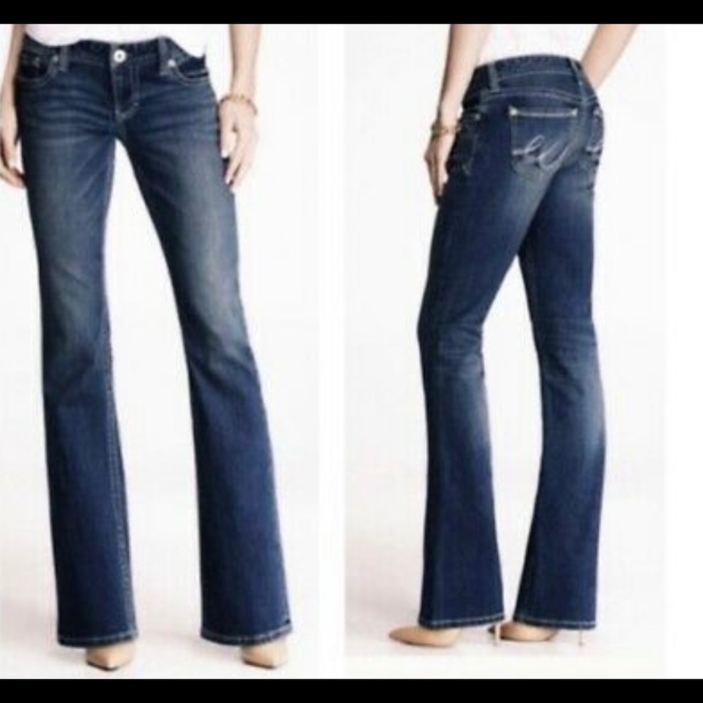Express Stella bootcut low rise jeans